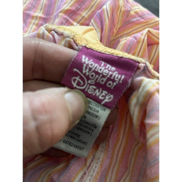 Vtg Disney Eeyore Xing Sz 2X Multicolored Striped Pajama Capri Pants Loungewear - Picture 6 of 8
